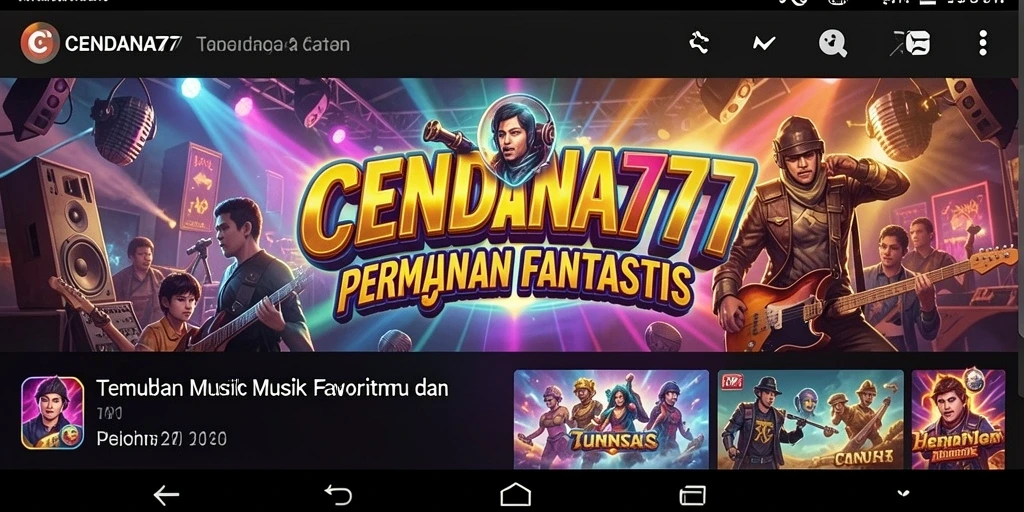 Tampilan gameplay CENDANA777 yang menarik dengan lagu-lagu seru.