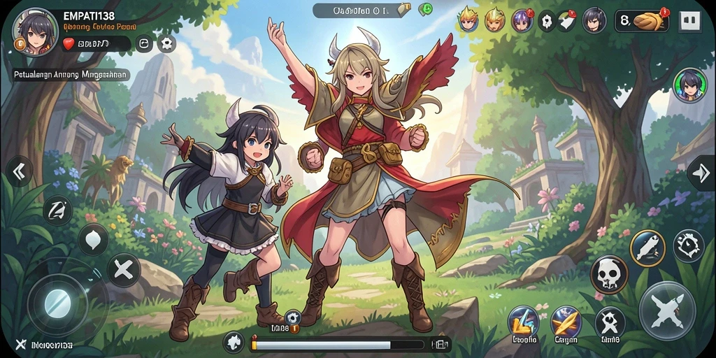 Menampilkan karakter-karakter anime dalam aksi mendebarkan.