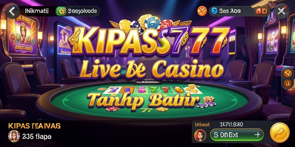 Tangkapan layar KIPAS777 menampilkan gameplay Live Casino yang menarik dan interaktif.