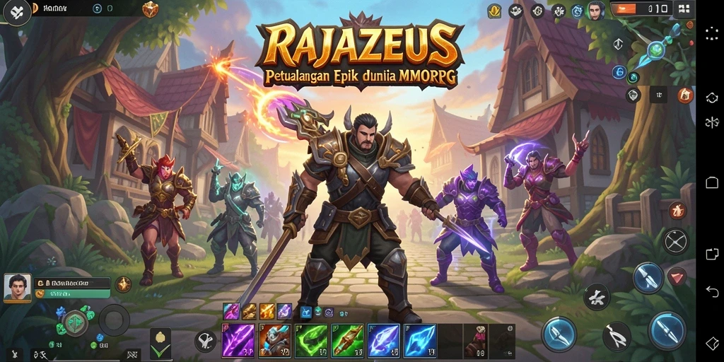 Tampilan gameplay seru dan interaktif dari RAJAZEUS.