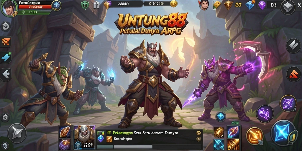 Tampilan gameplay seru dalam petualangan ARPG UNTUNG88.