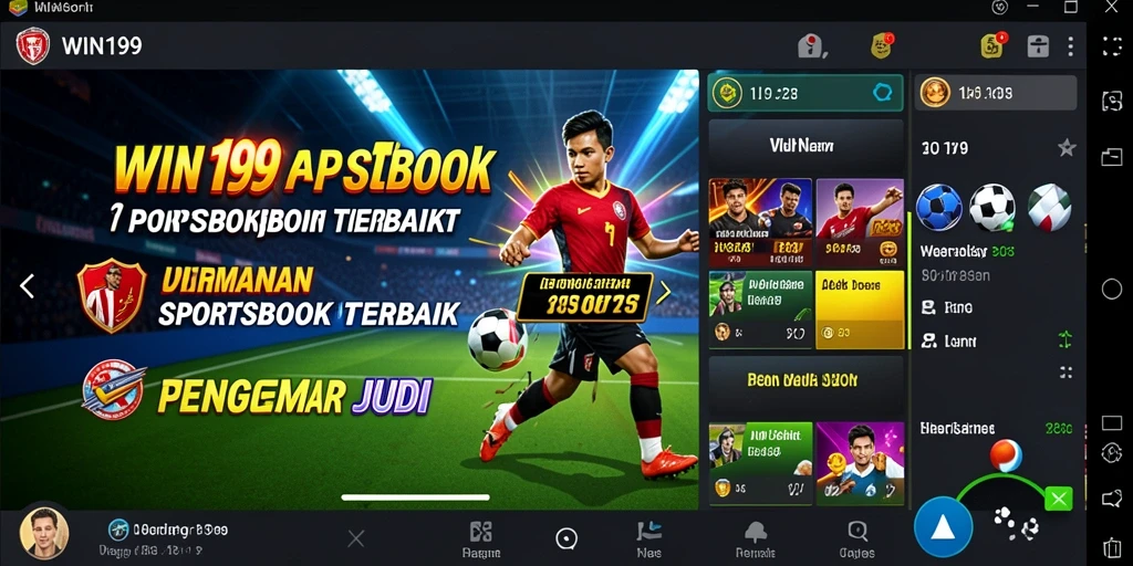 Tampilan gameplay menarik dari aplikasi Sportsbook WIN199.